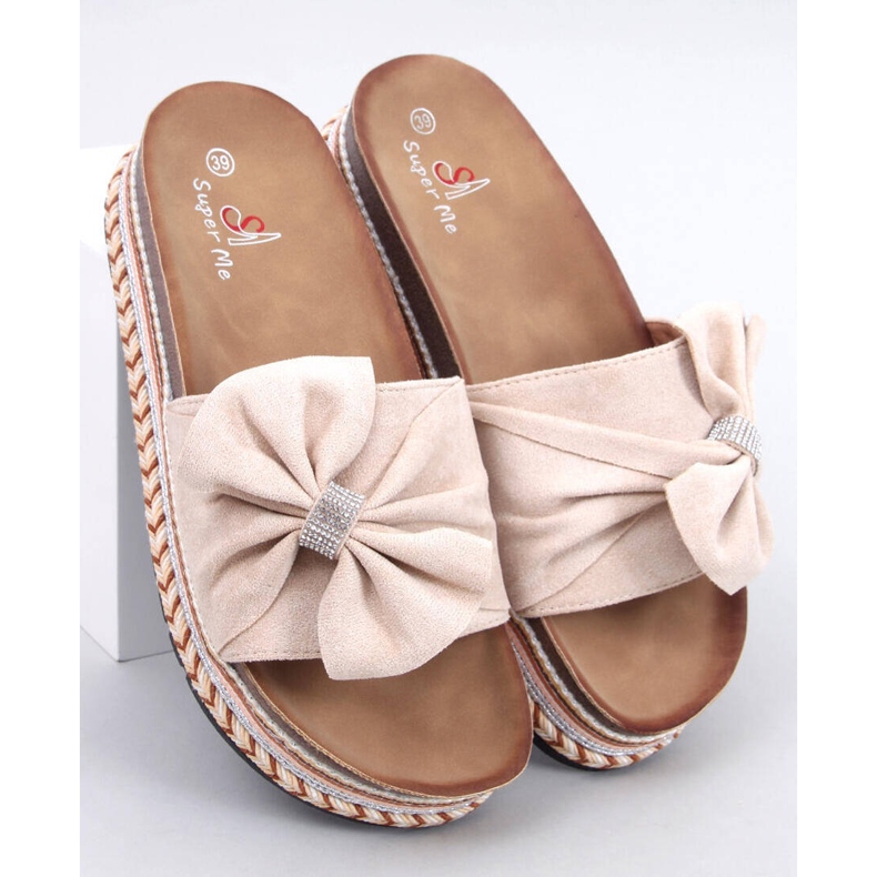 Tongs en liège à semelle colorée Servoz Beige 1