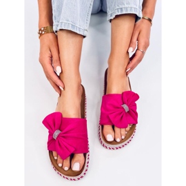 Tongs en liège à semelle colorée Servoz Fuchsia rose 5