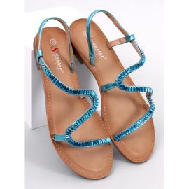 Sandales en cristal bleu Adani 1