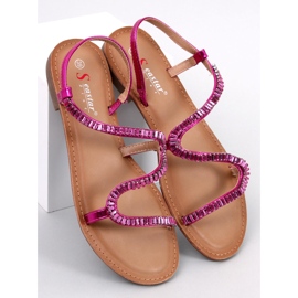 Sandales à cristaux Adani Fuchsia rose 1