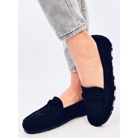 Mouton Mocassins en daim noir le noir 3