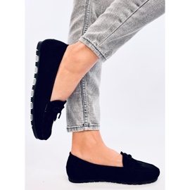 Mouton Mocassins en daim noir le noir 4