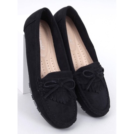 Mouton Mocassins en daim noir le noir 1
