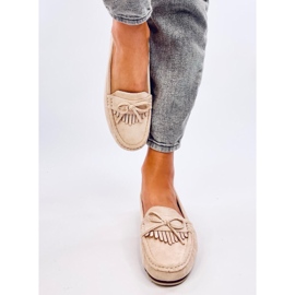 Mocassins Mouton en daim beige 2