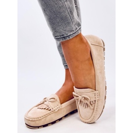 Mocassins Mouton en daim beige 3