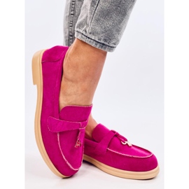Mocassins en daim d'Ottavia Fuchsia rose 3