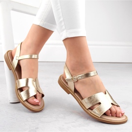 Sandales femme or métallisé Filippo DS3702 d'or 1