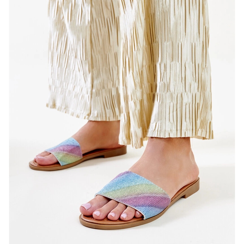 Tongs Anilsa brillantes multicolores 1