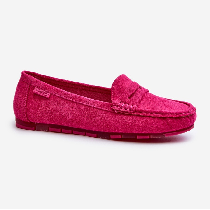 Mocassins Femme Eco Daim Big Star NN274934 Système de Mousse à Mémoire Fuchsia rose 2