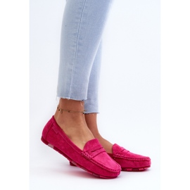 Mocassins Femme Eco Daim Big Star NN274934 Système de Mousse à Mémoire Fuchsia rose 3