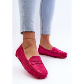 Mocassins Femme Eco Daim Big Star NN274934 Système de Mousse à Mémoire Fuchsia rose 4