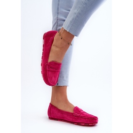 Mocassins Femme Eco Daim Big Star NN274934 Système de Mousse à Mémoire Fuchsia rose 8