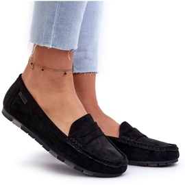 Mocassins en daim écologique pour femmes Big Star NN274929 système de mousse à mémoire de forme noir le noir 10