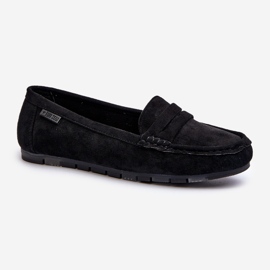 Mocassins en daim écologique pour femmes Big Star NN274929 système de mousse à mémoire de forme noir le noir 2