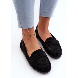 Mocassins en daim écologique pour femmes Big Star NN274929 système de mousse à mémoire de forme noir le noir 6