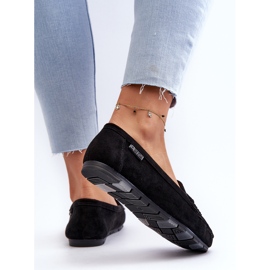 Mocassins en daim écologique pour femmes Big Star NN274929 système de mousse à mémoire de forme noir le noir 7
