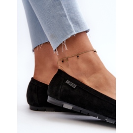 Mocassins en daim écologique pour femmes Big Star NN274929 système de mousse à mémoire de forme noir le noir 9