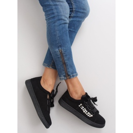 Baskets Avec Perles Noires H99-11 Noir le noir 1