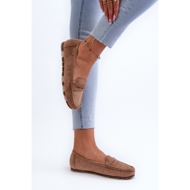 Mocassins en daim écologique pour femmes Big Star NN274930 système de mousse à mémoire de forme Beige 8