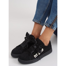 Baskets Avec Perles Noires H99-11 Noir le noir 2