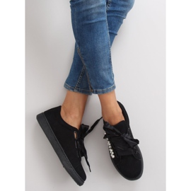 Baskets Avec Perles Noires H99-11 Noir le noir 3