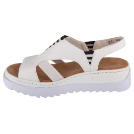 Sandales Rieker W V44Y5-80 blanche 1