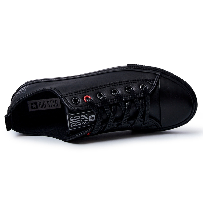 Baskets en cuir pour hommes Big Star JJ174005 Noir 2
