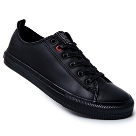 Baskets en cuir pour hommes Big Star JJ174005 Noir 5