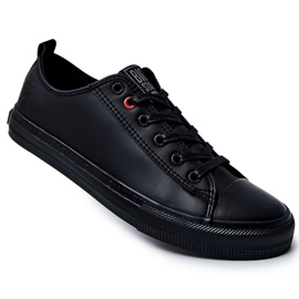 Baskets en cuir pour hommes Big Star JJ174005 Noir 1