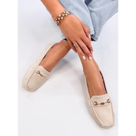 Mocassins femme en daim Beige Sourd 4
