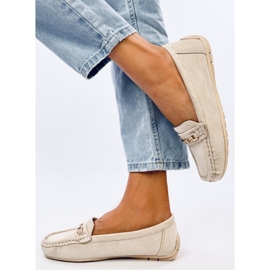 Mocassins femme en daim Beige Sourd 5