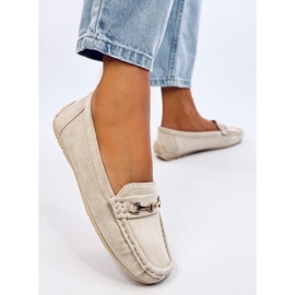 Mocassins femme en daim Beige Sourd 3