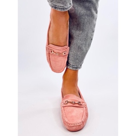 Mocassins femme en daim Rose Sourd 5