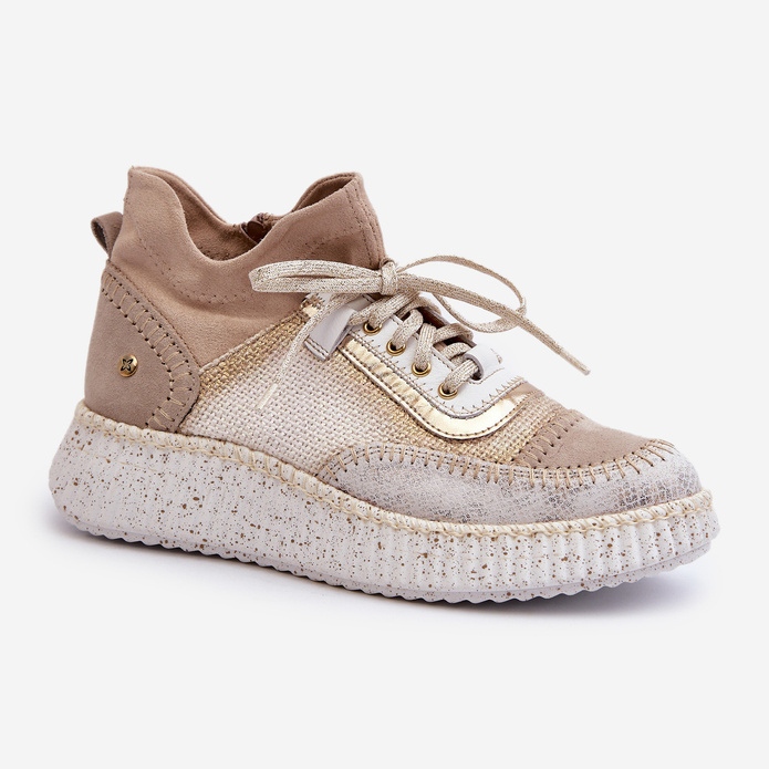 Chaussures Femme En Daim Maciejka 06405-04 Beige 1