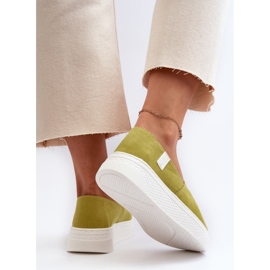 Big Star Baskets à plateforme pour femmes NN276008 Système de mousse à mémoire de forme Lime vert 6