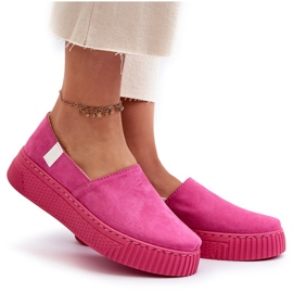 Big Star Baskets à plateforme pour femmes NN276009 Système de mousse à mémoire de forme Fuchsia rose 9