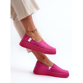 Big Star Baskets à plateforme pour femmes NN276009 Système de mousse à mémoire de forme Fuchsia rose 7