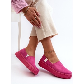 Big Star Baskets à plateforme pour femmes NN276009 Système de mousse à mémoire de forme Fuchsia rose 8