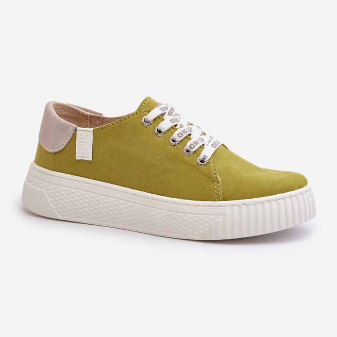 Baskets pour femmes avec système de mousse à mémoire de forme Big Star NN276003 Lime vert 1