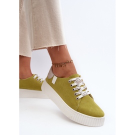 Baskets pour femmes avec système de mousse à mémoire de forme Big Star NN276003 Lime vert 5