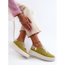Baskets pour femmes avec système de mousse à mémoire de forme Big Star NN276003 Lime vert 8