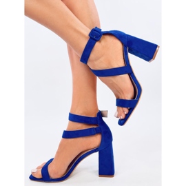 Sandales à talons hauts bleu Savoy 2