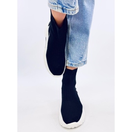 Bottines chaussettes Gina noires le noir 1