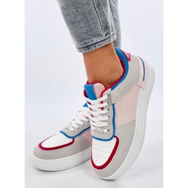 Adames Baskets colorées rouges blanche 2