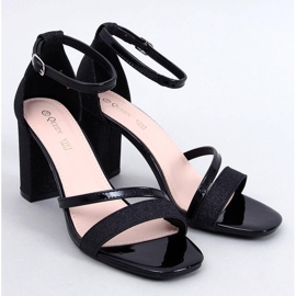 Paolis Sandales formelles noires à talons hauts le noir 1