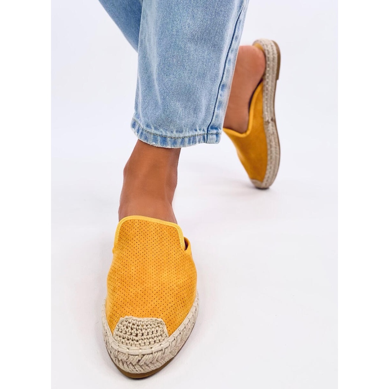 Carmen Espadrilles jaunes chaussons femme 1