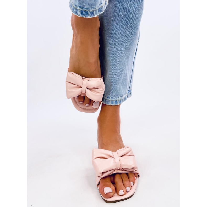 Babouches Mili roses à nœud 1