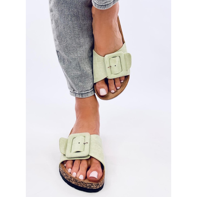 Chaussons Priya LT.GREEN semelle liège vert 1