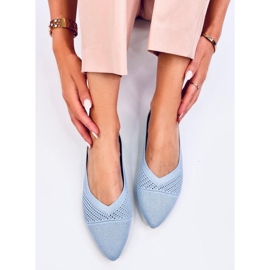 Ballerines ajourées amande Sotty Bleu 5