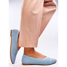 Ballerines ajourées amande Sotty Bleu 4